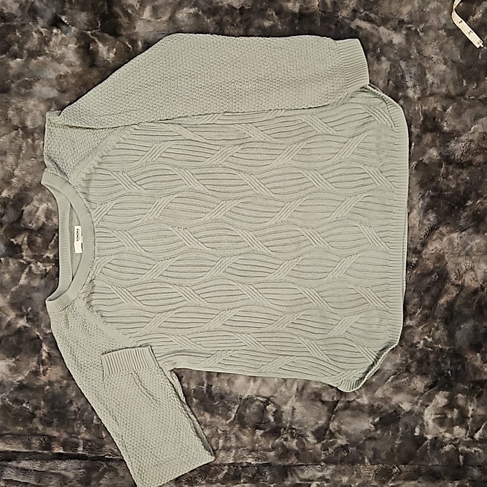 Sonoma Womens Knit Sweater Mint Green XL